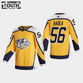 Barn Ishockey Nashville Predators tröja Erik Haula 56 2020-21 Reverse Retro Authentic